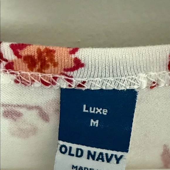 Old Navy Floral Tank Top - Red and White - Picture 2 of 3